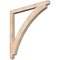 Ekena Millwork Thorton Arts & Crafts Smooth Bracket, Douglas Fir, 3 1/2"W x 48"D x 48"H BKT04X48X48THR03SDF - alternate 1